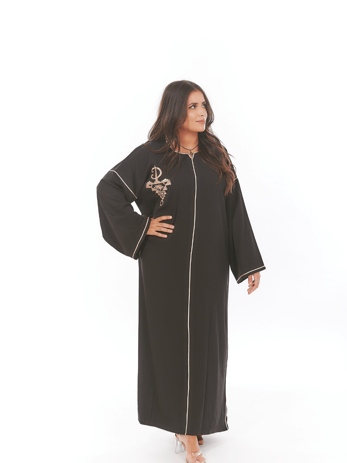 Abaya Afzim à broderie berbère