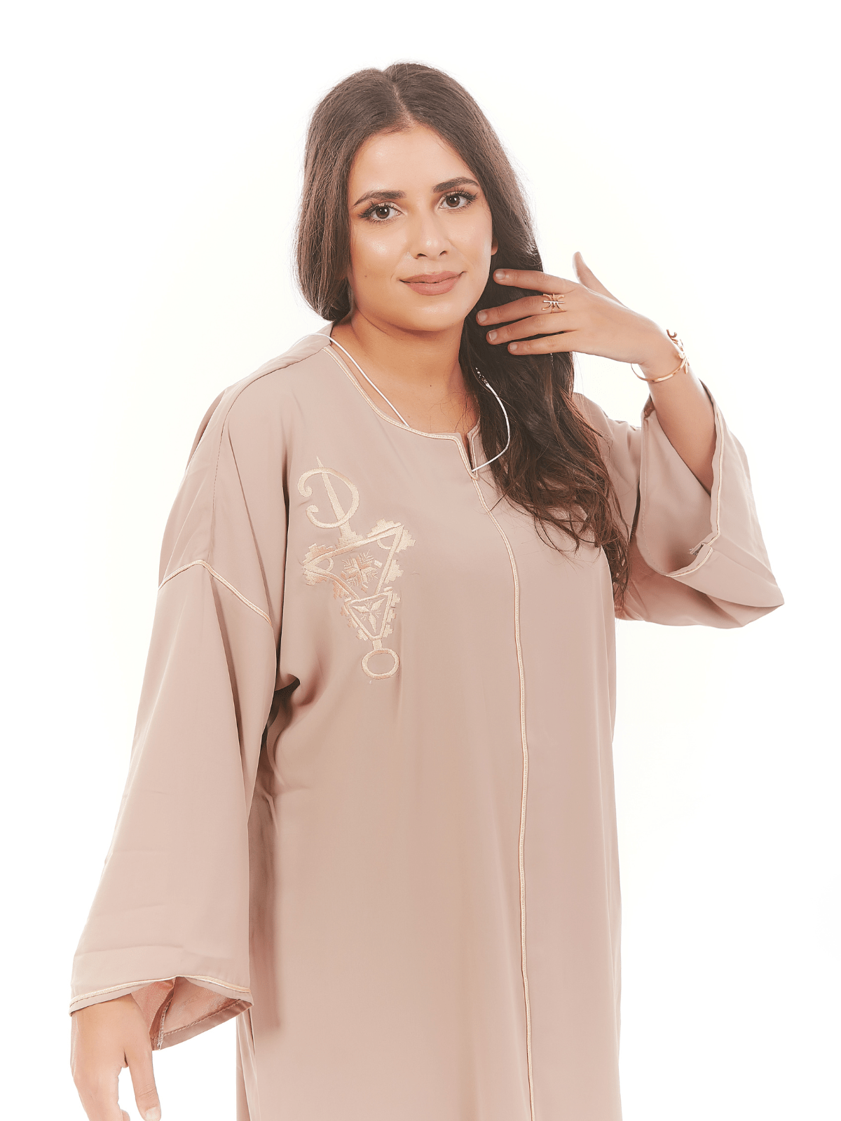 Abaya Afzim à broderie berbère