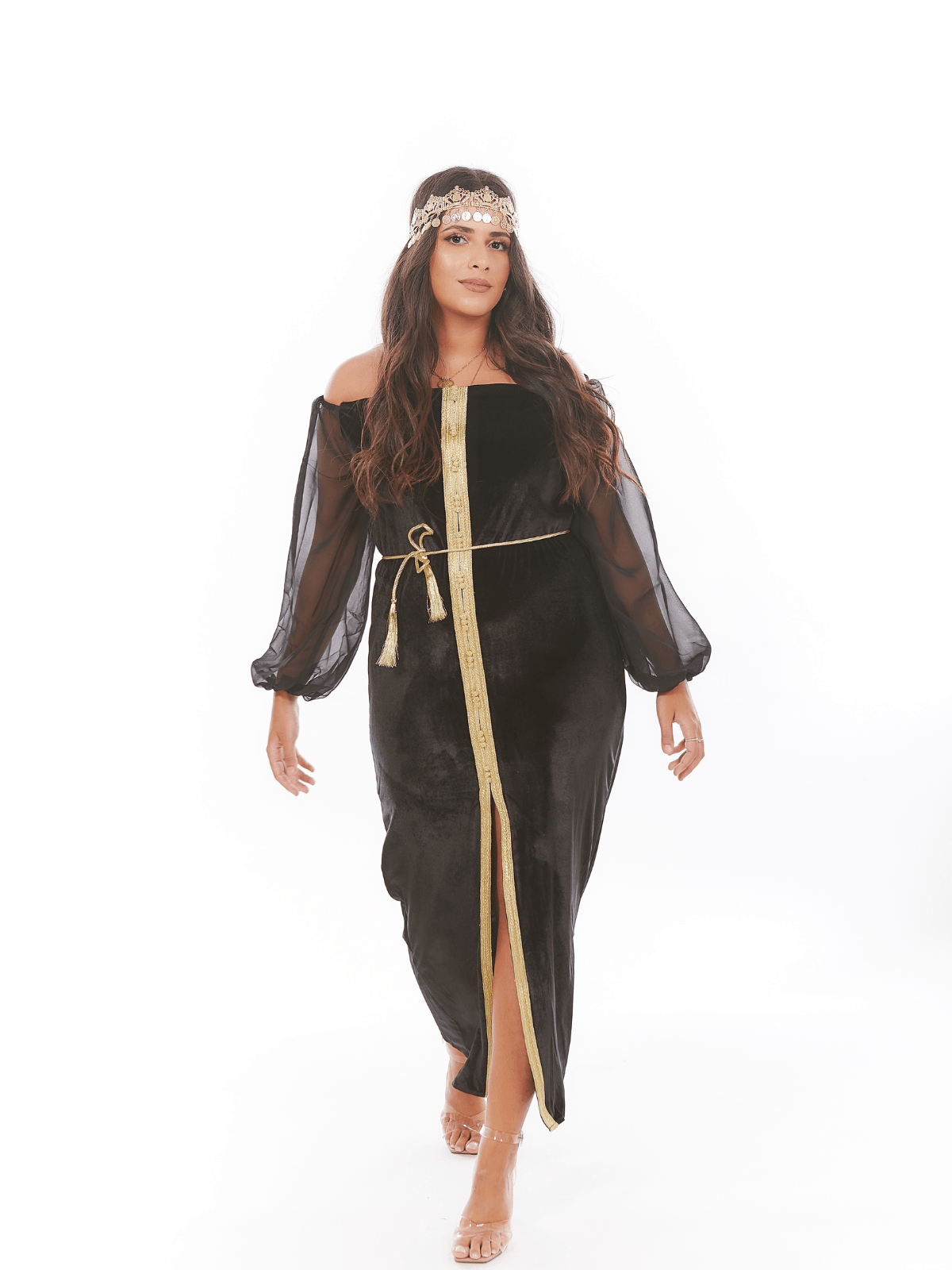 Caftan Jasmine en velours de soie