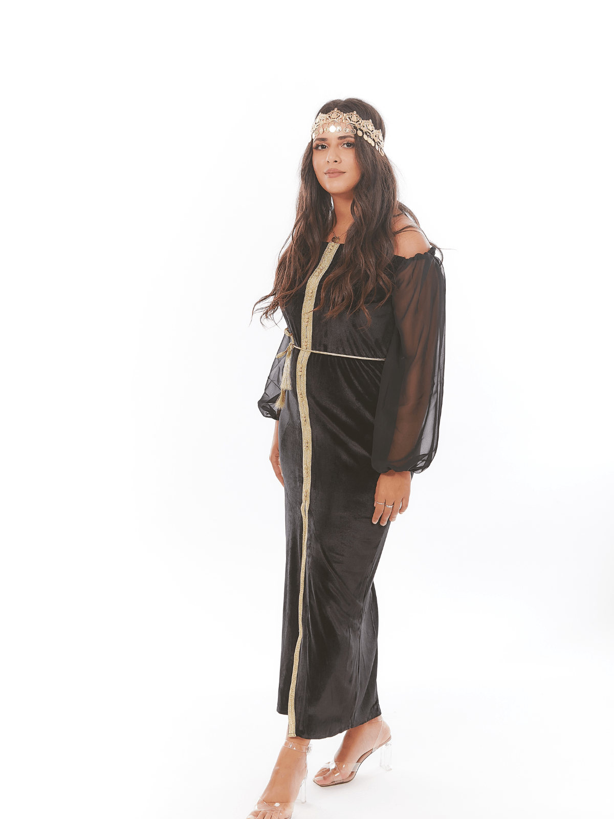 Caftan Jasmine en velours de soie