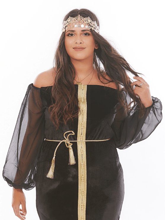Caftan Jasmine en velours de soie