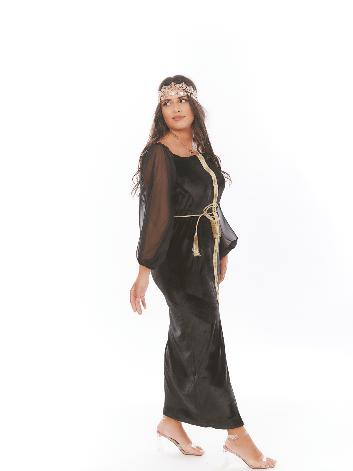 Caftan Jasmine en velours de soie