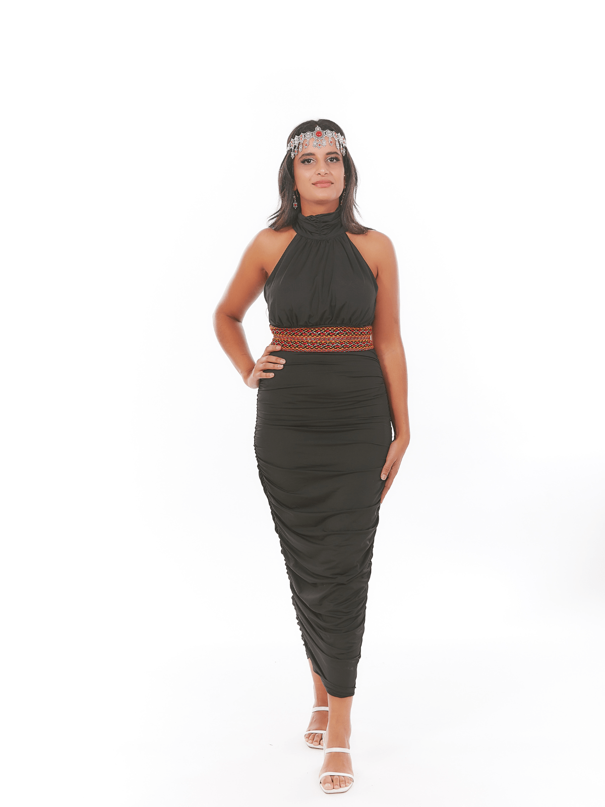 Robe plissée Kahina inspiration kabyle