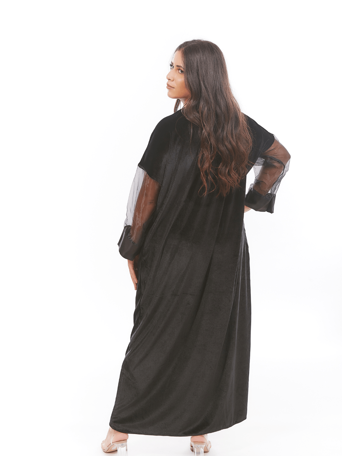 Robe d’hôtesse Onessa tri-matière à broderie berbère