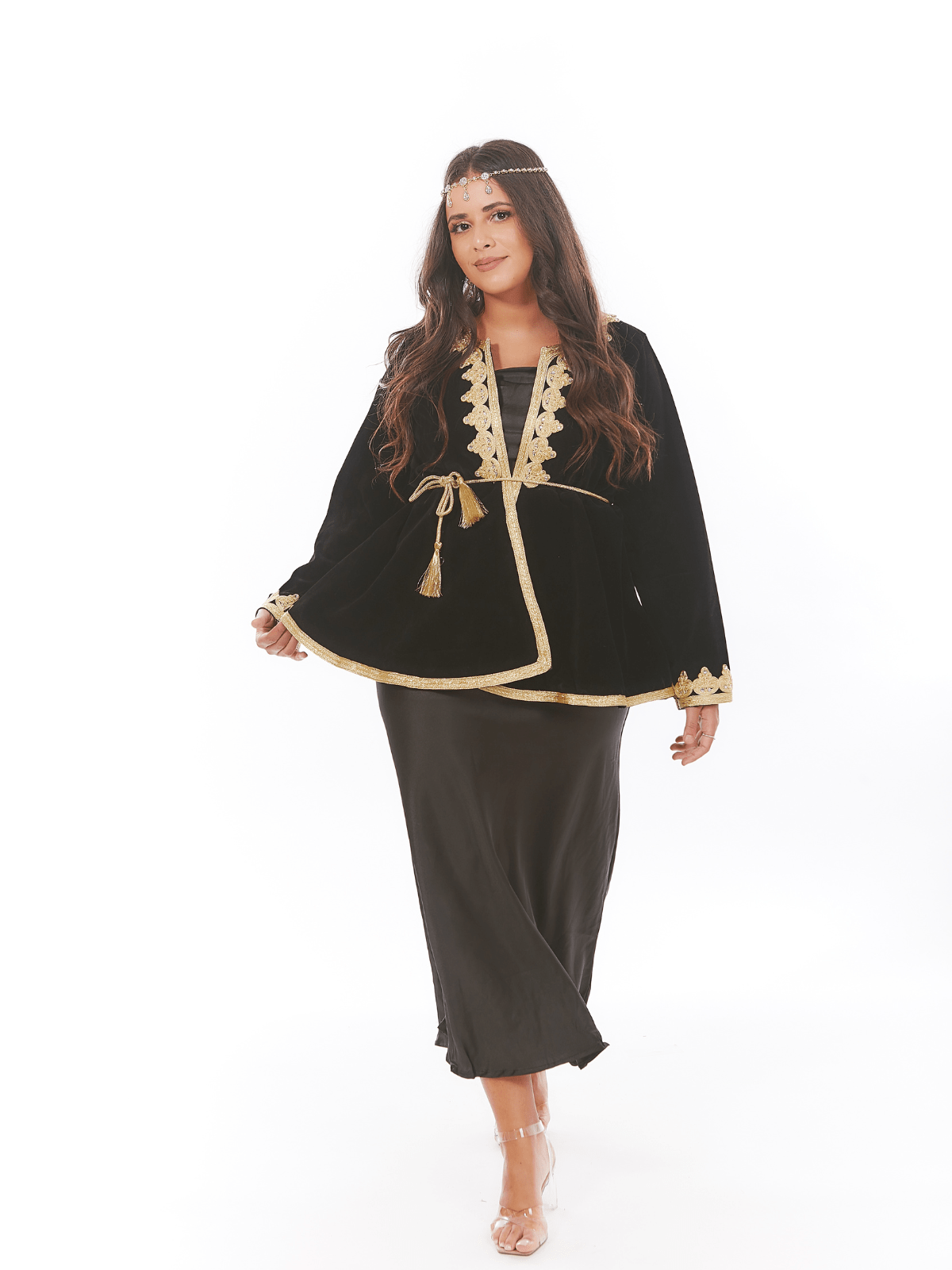 Veste de karakou algérien évasée