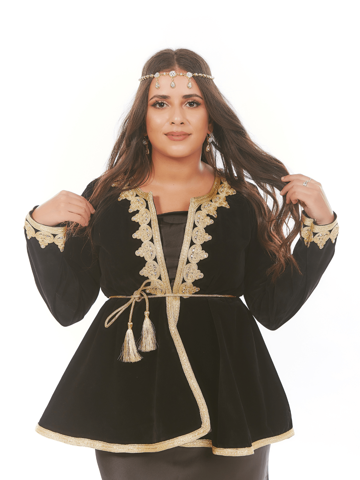 Veste de karakou algérien évasée