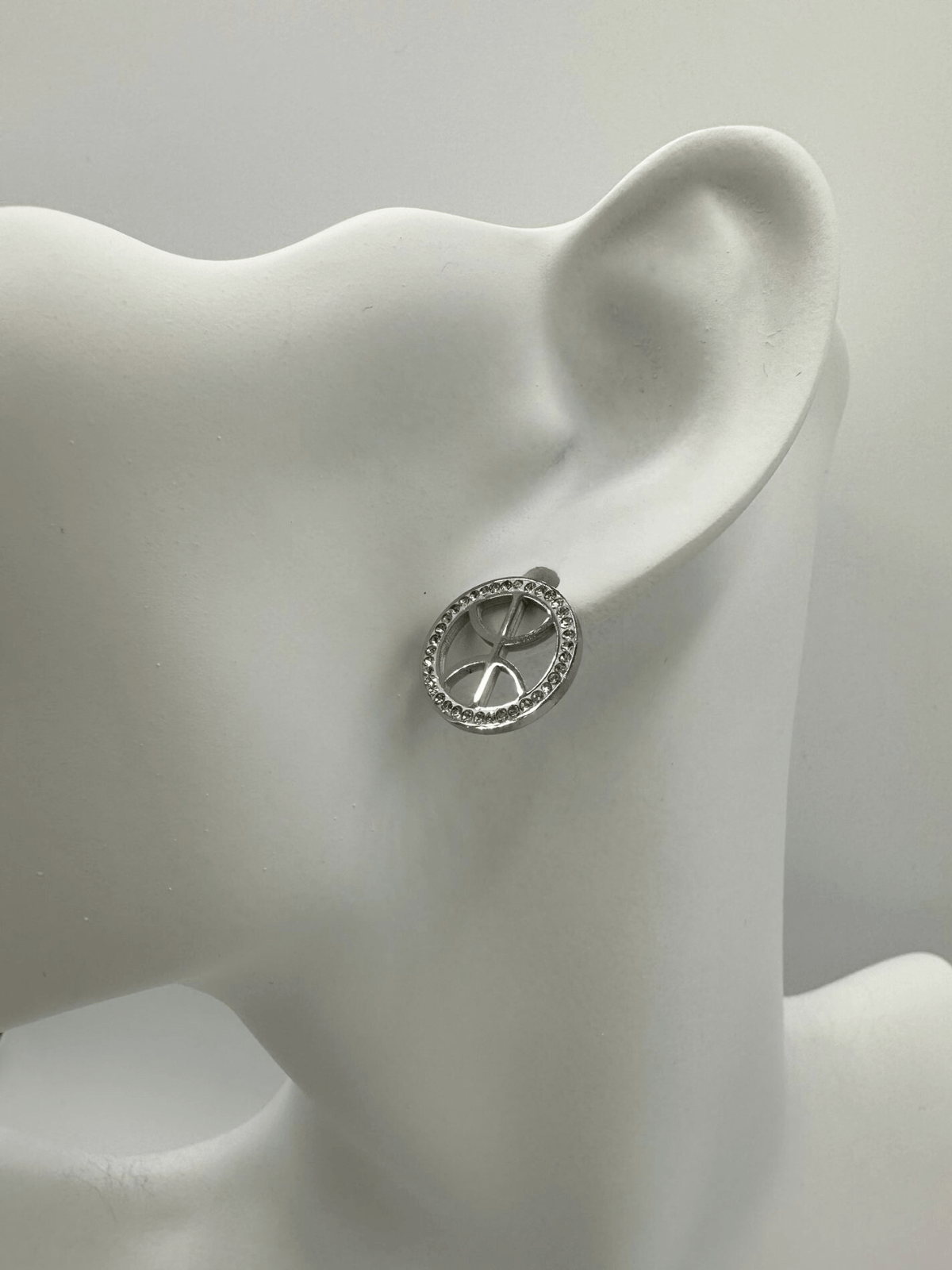 Boucles d’oreilles Yaz encerclé à strass