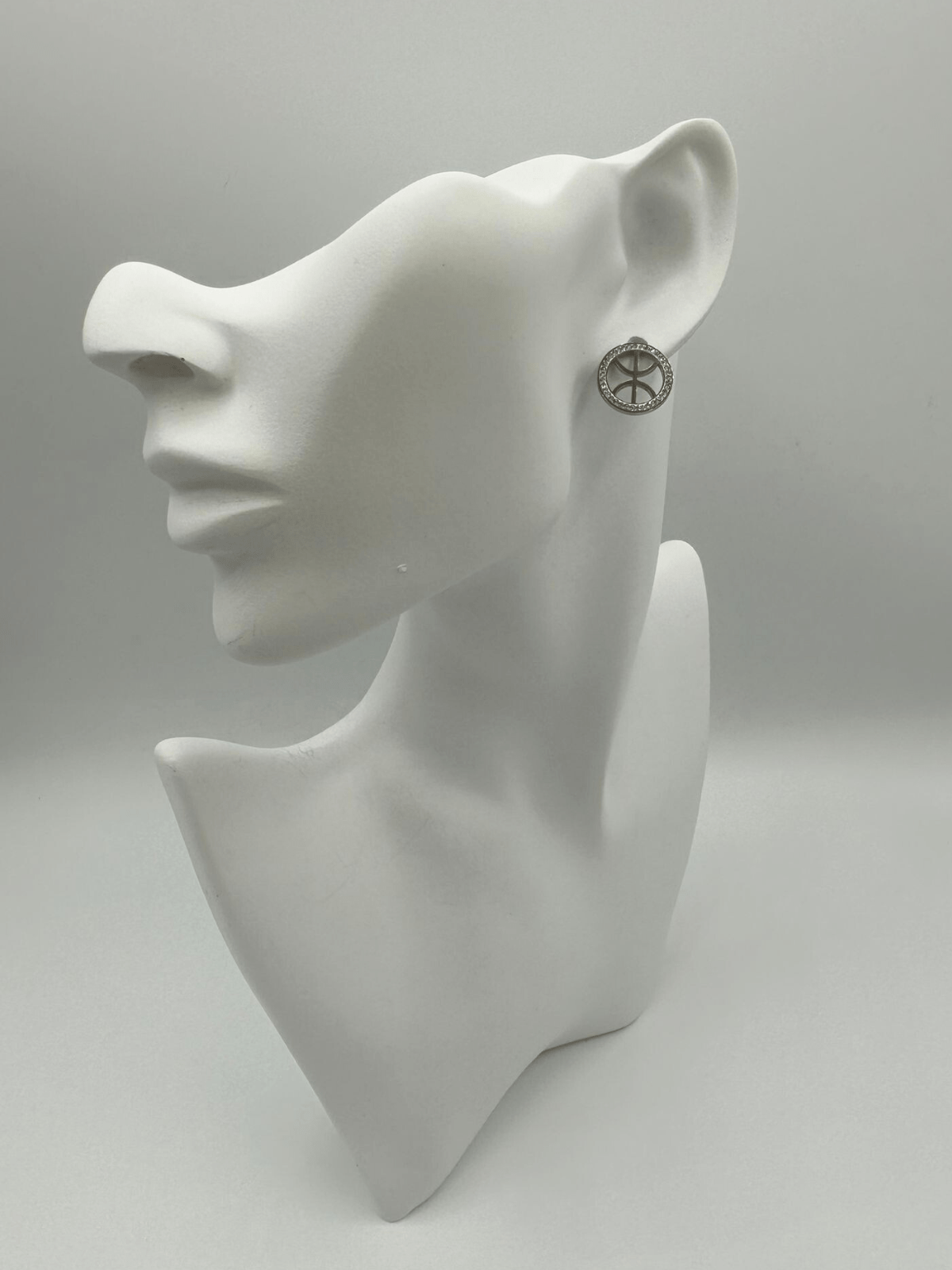 Boucles d’oreilles Yaz encerclé à strass