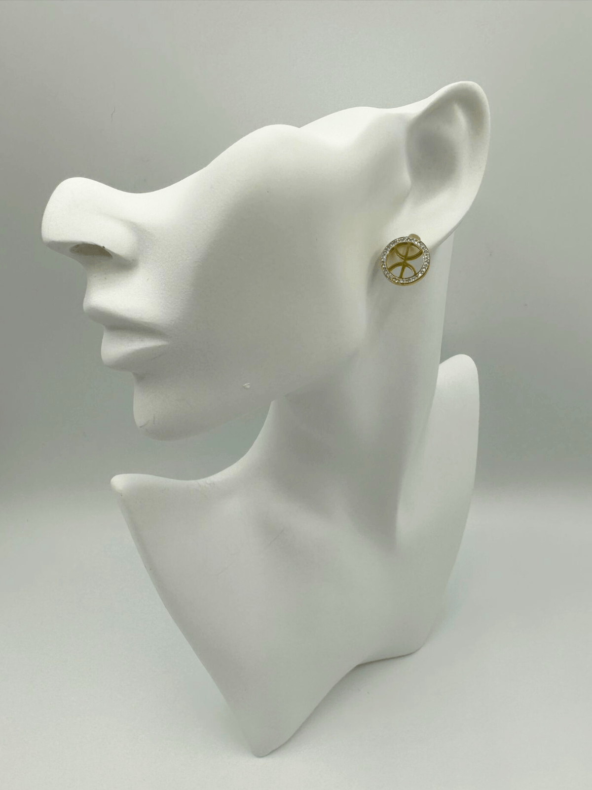 Boucles d’oreilles Yaz encerclé à strass