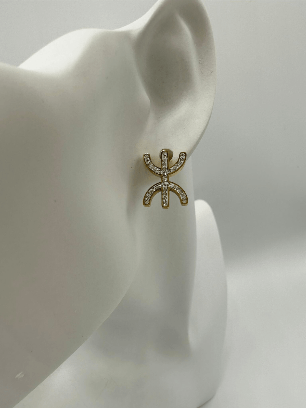 Boucles d'oreilles Yaz Strass