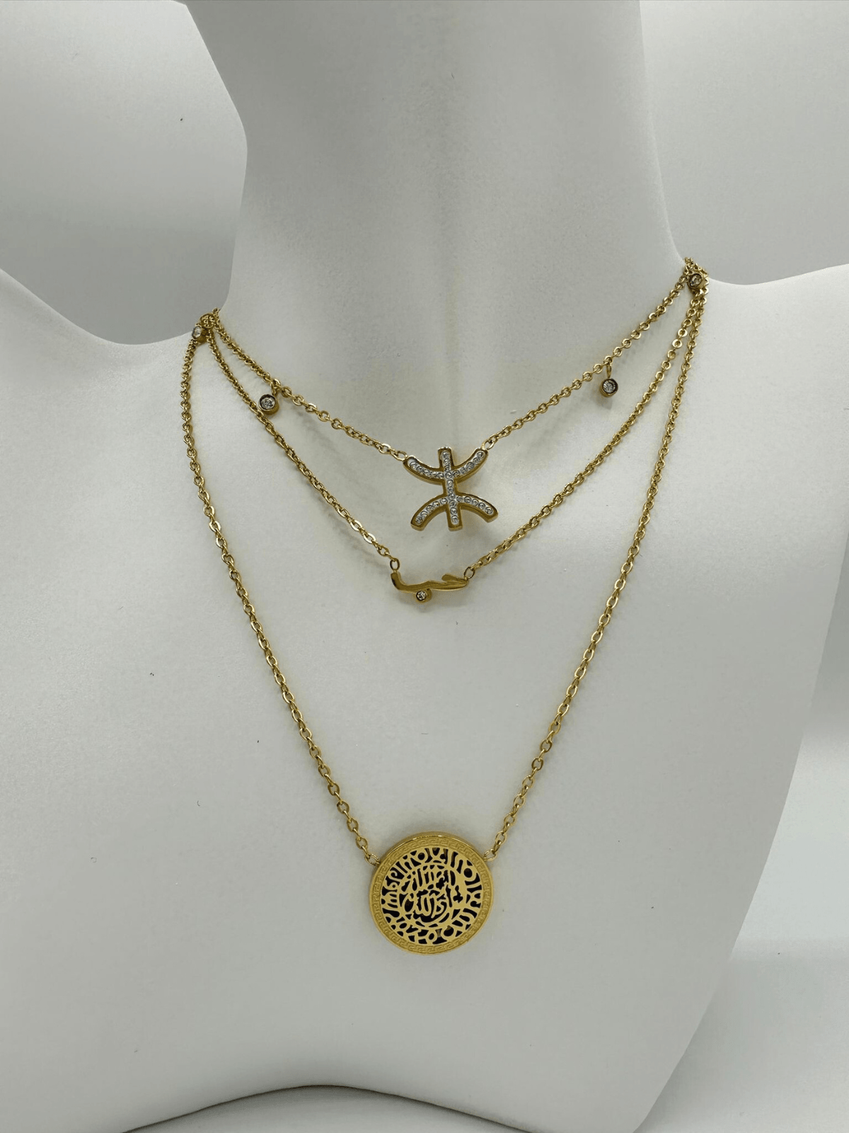 Collier trois rangs symboles arabo-berbère