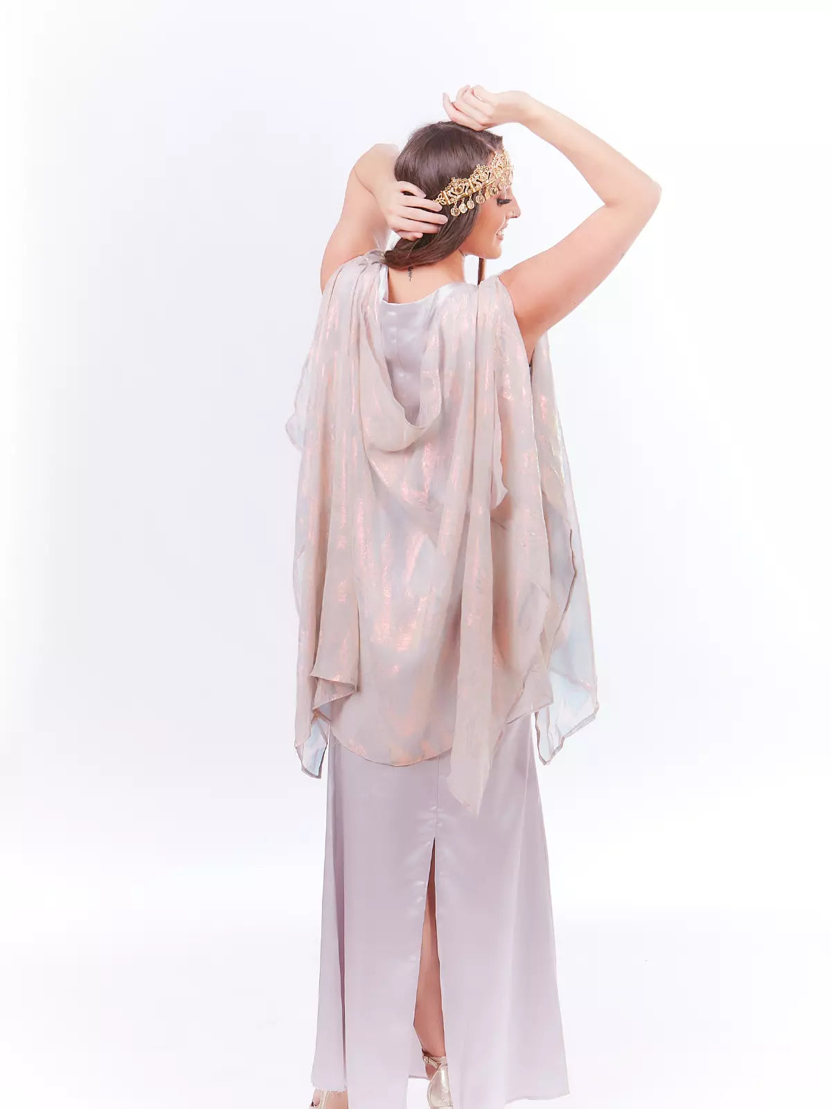 Robe algérienne Chaoui Izza couleur écru - dos