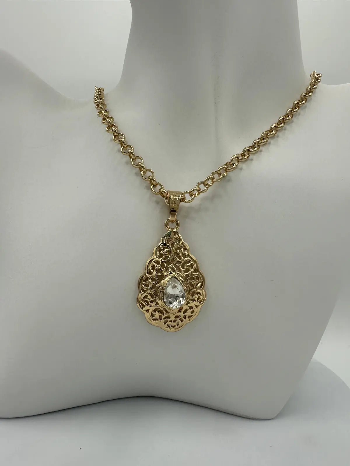Collier traditionnel algérien Pierre colorée