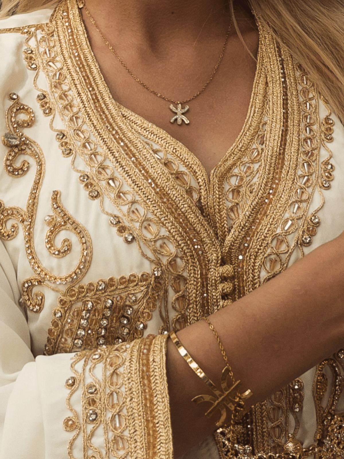 Collier kabyle Yaz Strass