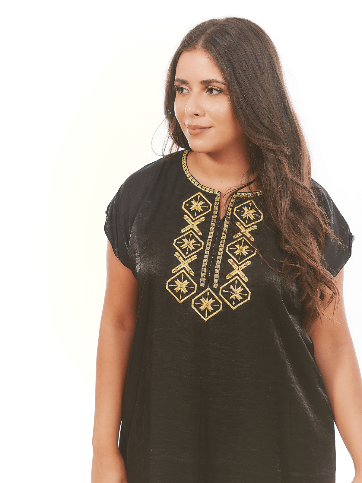 Robe d’hôtesse midi Tuda à broderie