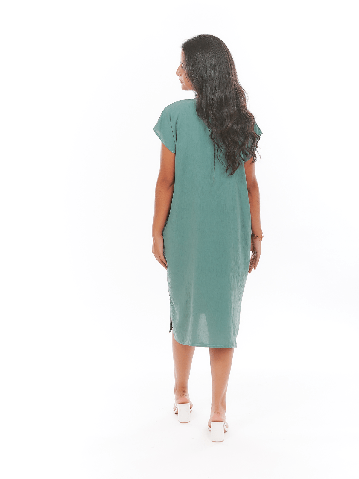 Robe d’hôtesse midi Tuda à broderie