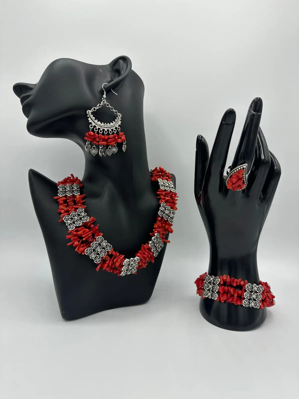 Parure Kabyle Fantaisie – Corail Taldjit  -  Bijoux & accessoires